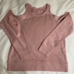 Pink Pullover (With cut out shoulders)